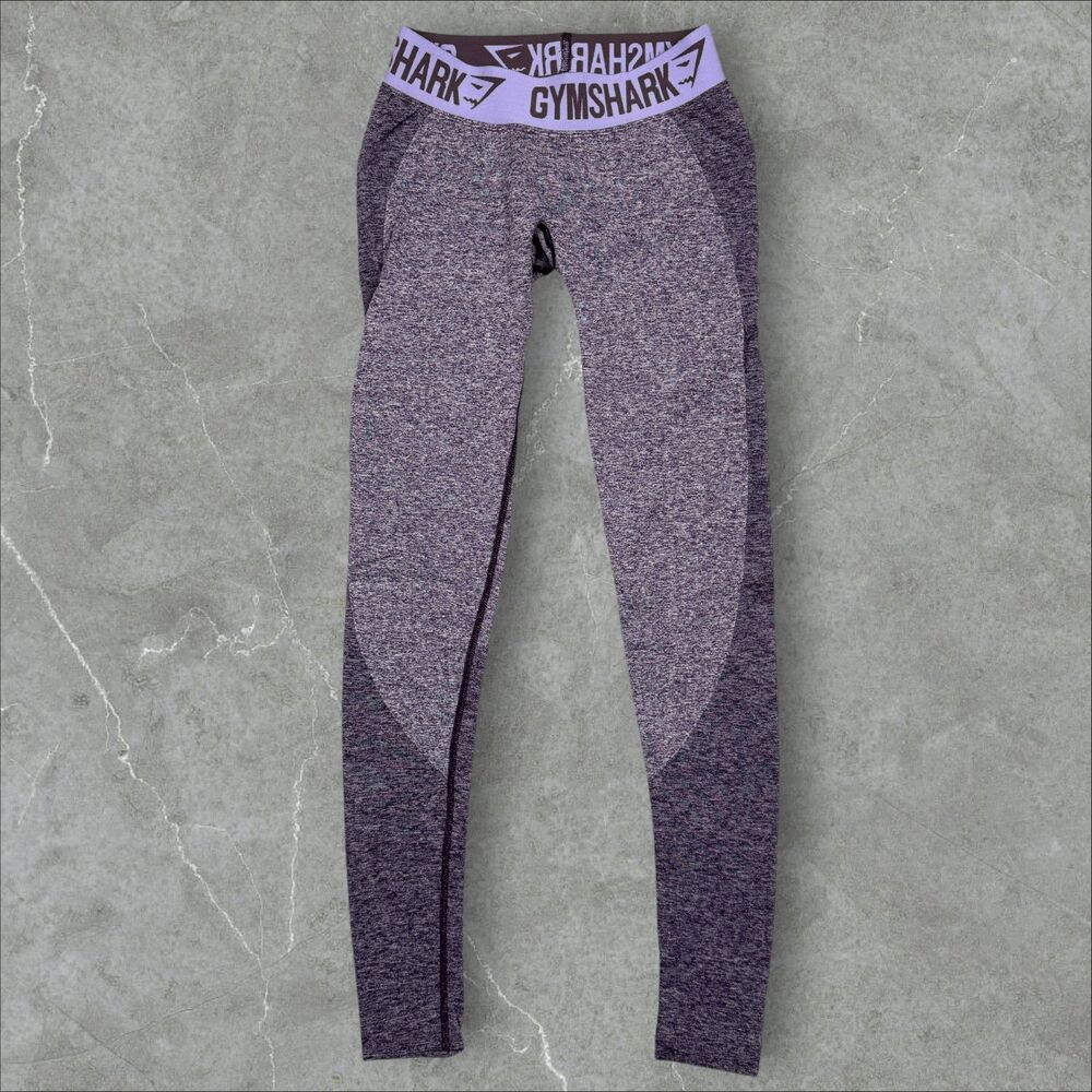 GymShark Womens Seamless Flex Leggings Pants Yoga Lavender - Size XS